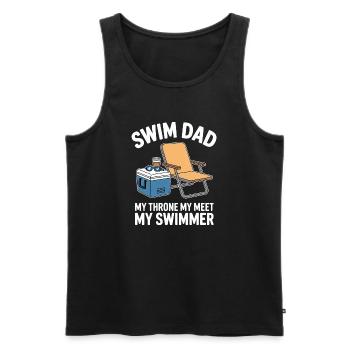 Schwimmen Sprüche Lustiges Schwimmen Geschenk - Männer Premium Bio Tank Top - Schwarz - Vorne - Michal (187cm)