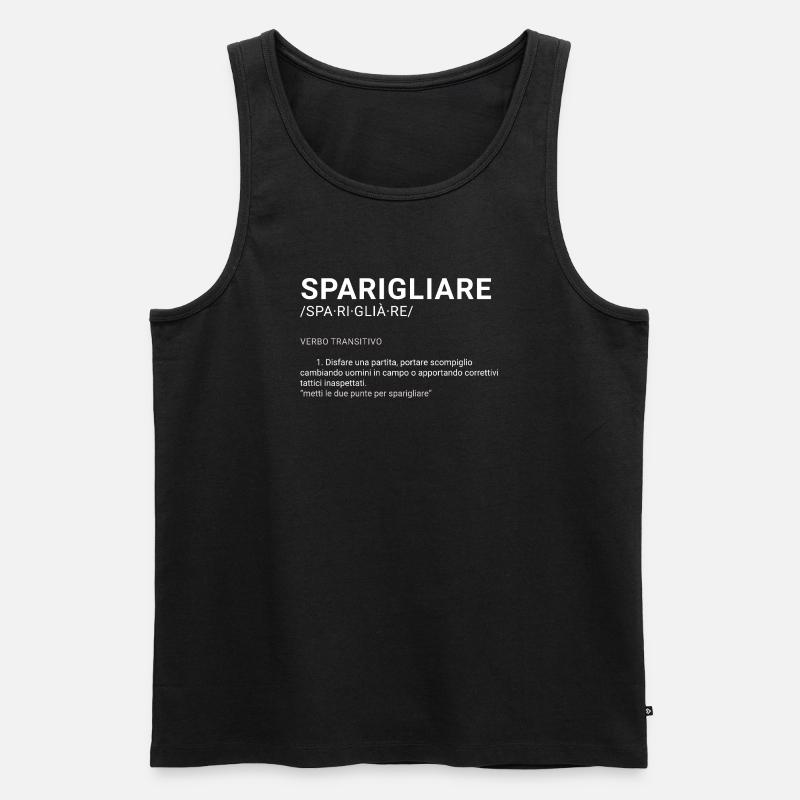 Verschwinden Sie - Männer Premium Bio Tank Top - Schwarz