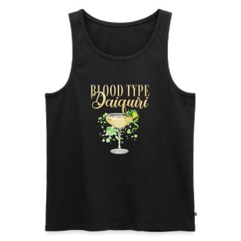 Hen Party Cocktail Daiquiri - Men's Premium Organic Tank Top - black - Front - Michal (187cm)