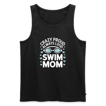 Schwimmen Sprüche Lustiges Schwimmen Geschenk - Männer Premium Bio Tank Top - Schwarz - Vorne - Michal (187cm)