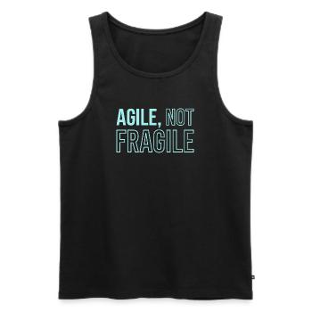Développement agile, maillot de Scrum Coach - Débardeur bio Premium Homme - noir - Devant - AI Model Male 178 light (178cm)