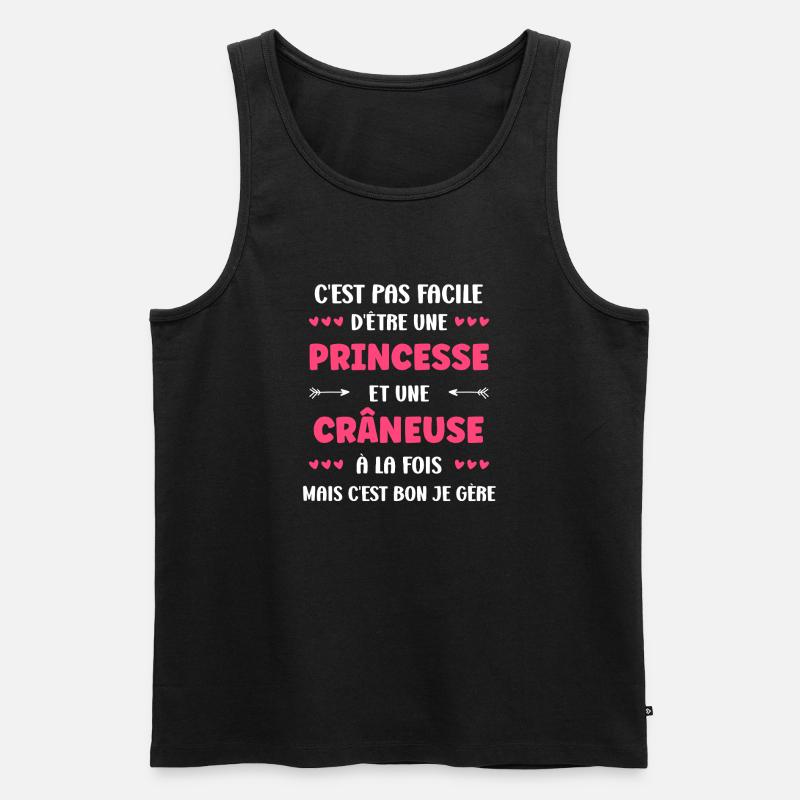 Crane - Männer Premium Bio Tank Top - Schwarz