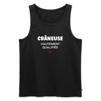 Crane - Männer Premium Bio Tank Top - Schwarz - Vorne - AI Model Male 178 light (178cm)
