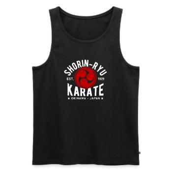Shorin-Ryu Karate Ost. 1929, Okinawa, Japan - Männer Premium Bio Tank Top - Schwarz - Vorne - AI Model Male 178 light (178cm)