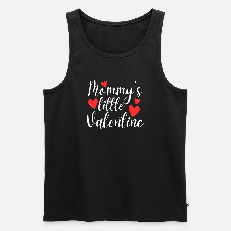 Mamas kleiner Valentin - Männer Premium Bio Tank Top - Schwarz