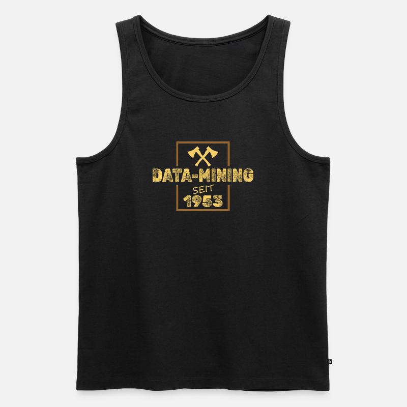Data-Mining 1953 - Männer Premium Bio Tank Top - Schwarz