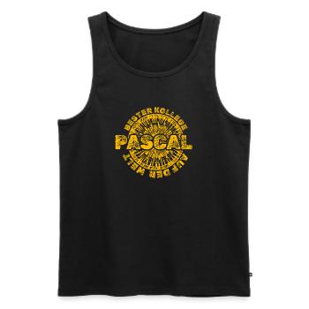 Geschenk für Pascal - Männer Premium Bio Tank Top - Schwarz - Vorne - AI Model Male 178 light (178cm)