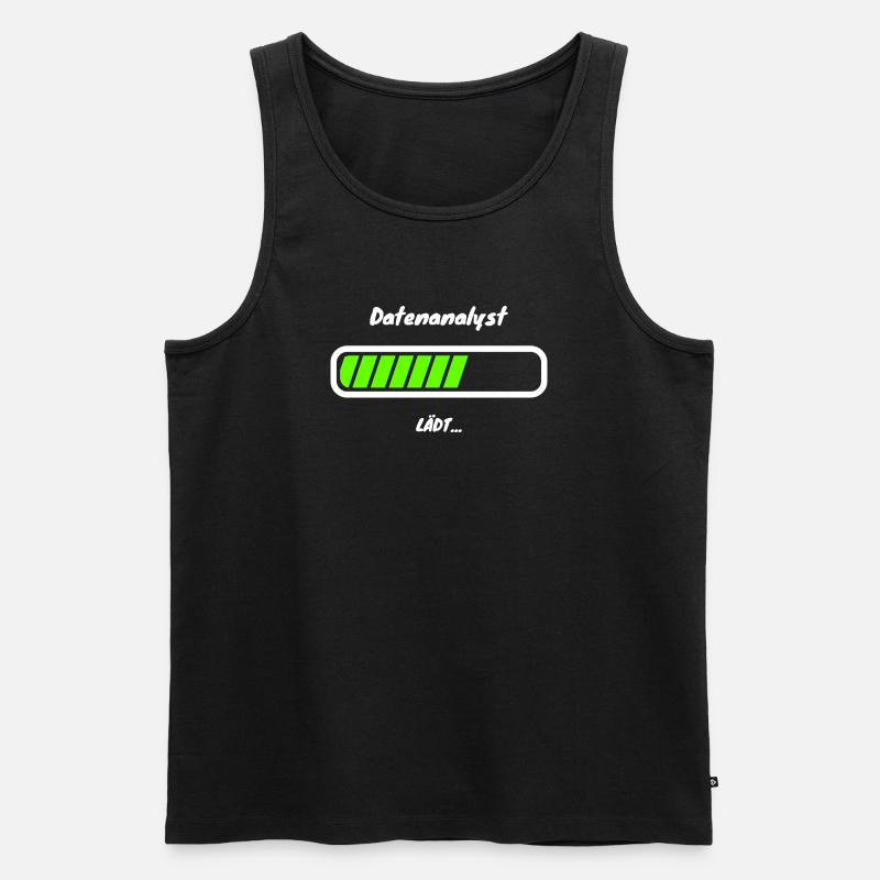 Data Analyst Caricamento Statistiche Data Analyst - Canottiera ecologica premium da uomo - nero