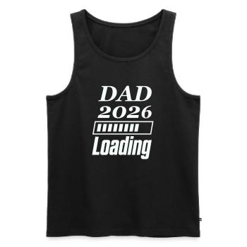 DAD 2026 Loading - Männer Premium Bio Tank Top - Schwarz - Vorne - AI Model Male 178 light (178cm)