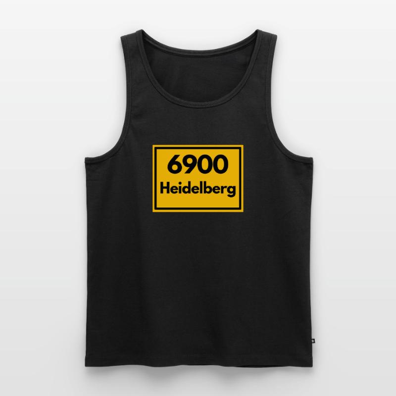 OLD POSTCODE POSTCODE RETRO 6900 HEIDELBERG Men's Premium Organic Tank Top