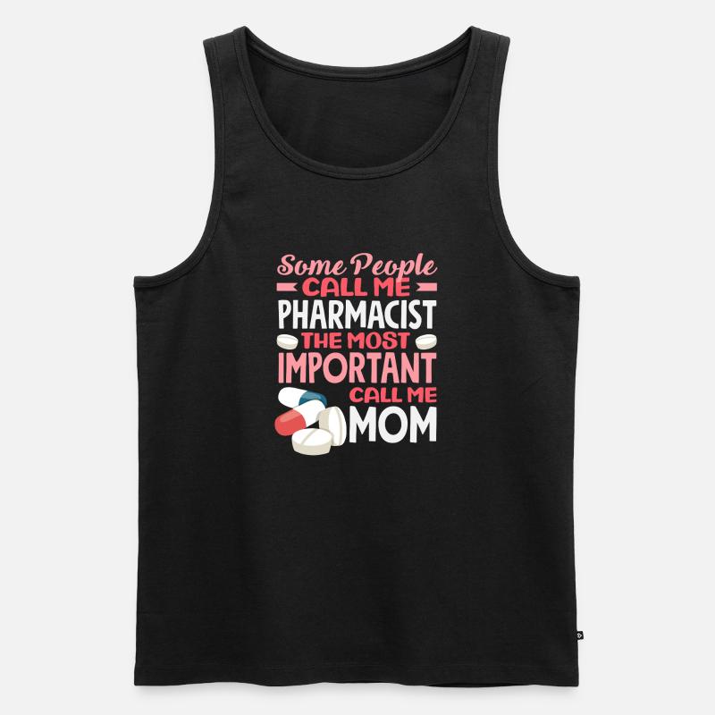 Apothekerin Mama Pharmazietechnikerin Mutter - Männer Premium Bio Tank Top - Schwarz