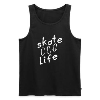 Patin - Débardeur bio Premium Homme - noir - Devant - Michal (187cm)