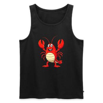 Costume de homard Créature marine crabe sous-marine - Débardeur bio Premium Homme - noir - Devant - Michal (187cm)