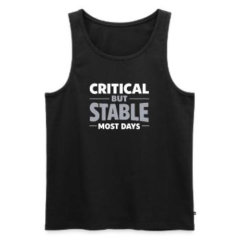 Intensivpflegesanitäter Advanced Emt Als Identity - Männer Premium Bio Tank Top - Schwarz - Vorne - AI Model Male 178 light (178cm)