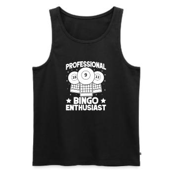 Bingo Player Professional Enthusiast Bingo - Männer Premium Bio Tank Top - Schwarz - Vorne - Michal (187cm)