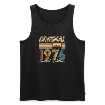 50 Birthday, 50 Years, Original 1976 - Men's Premium Organic Tank Top - black - Front - Michal (187cm)