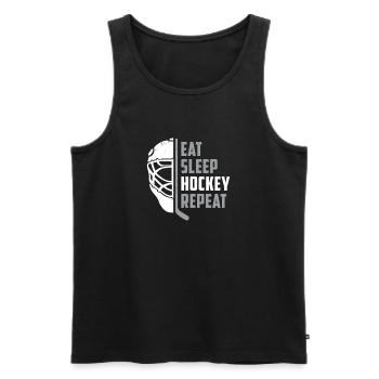 hockey - Men's Premium Organic Tank Top - black - Front - Michal (187cm)