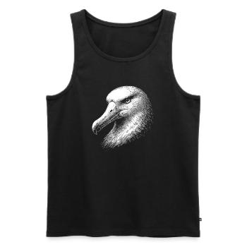  Albatros  - Männer Premium Bio Tank Top - Schwarz - Vorne - AI Model Male 178 light (178cm)