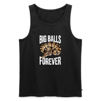 King Python Snakes Lover Terrarium Python - Men's Premium Organic Tank Top - black - Front - AI Model Male 178 light (178cm)
