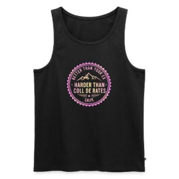 Calpe Coll derates besser als dein Ex - Männer Premium Bio Tank Top - Schwarz - Vorne - AI Model Male 178 light (178cm)