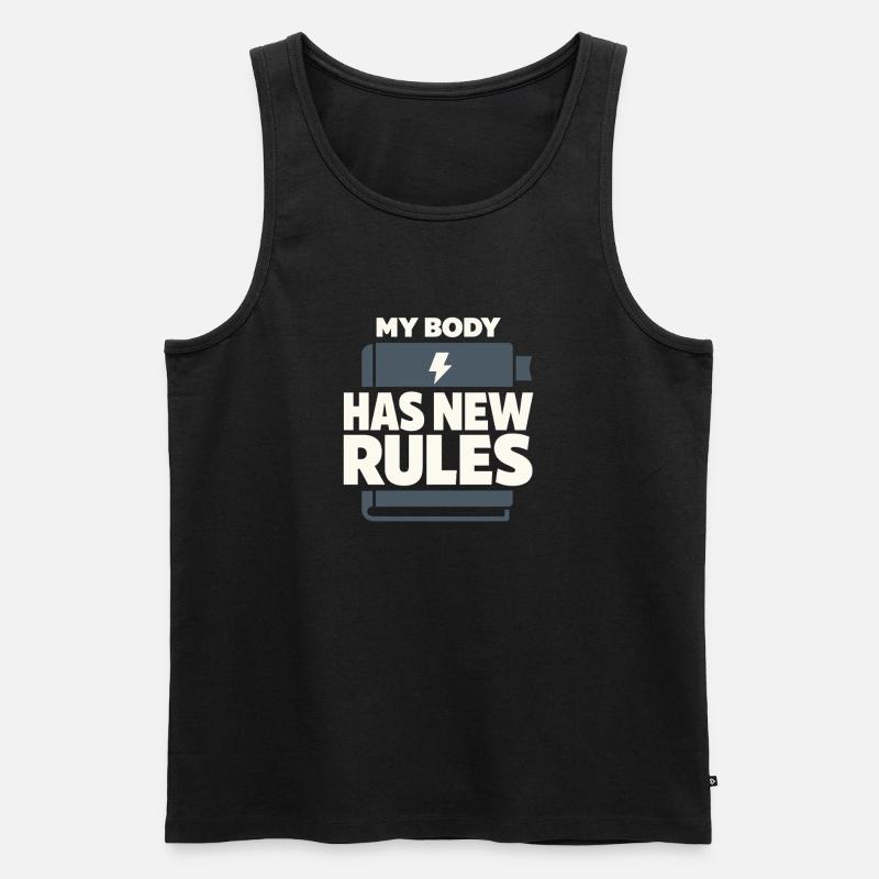 Perimenopause Humor Perimenopause - Männer Premium Bio Tank Top - Schwarz
