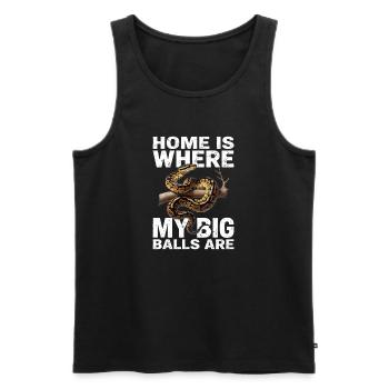 King Python Snakes Lover Terrarium Python - Men's Premium Organic Tank Top - black - Front - AI Model Male 178 light (178cm)