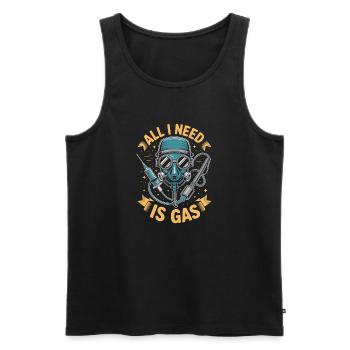 Anesthesiologist I Need Is Gas Anesthesia - Men's Premium Organic Tank Top - black - Front - Michal (187cm)