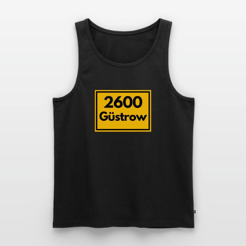 OLD POSTCODE ZIP CODE 2600 GÜSTROW RENAISSANCE Men's Premium Organic Tank Top