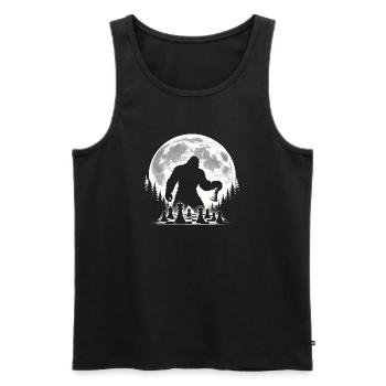 Bigfoot Chess Player - Men's Premium Organic Tank Top - black - Front - Michal (187cm)
