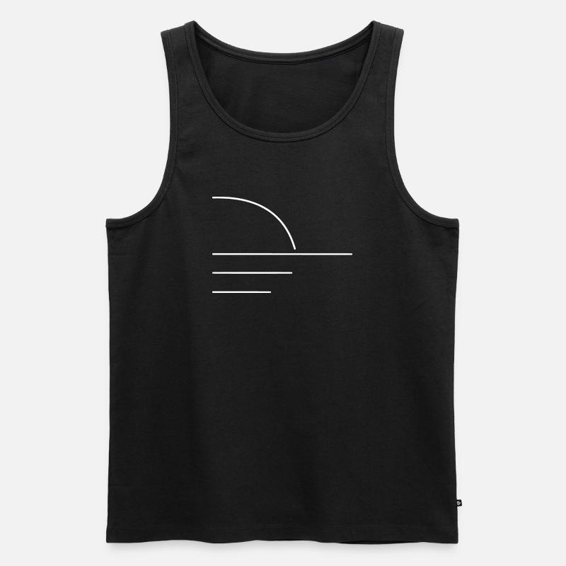 SUN - Männer Premium Bio Tank Top - Schwarz
