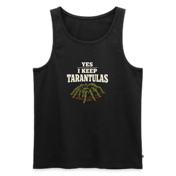 Tarantel Tarantel Halter Spinnenbesitzer - Männer Premium Bio Tank Top - Schwarz - Vorne - AI Model Male 178 light (178cm)