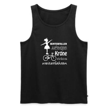 Artistic cycling, artistic cycling, indoor cycling - Men's Premium Organic Tank Top - black - Front - Michal (187cm)
