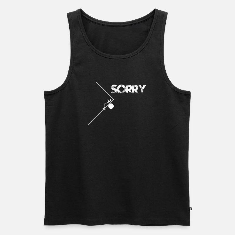 Sorry! Perfekter Kantentreffer - Männer Premium Bio Tank Top - Schwarz