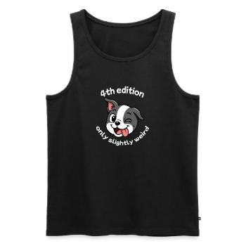 4th Edition - White - Men's Premium Organic Tank Top - black - Front - Michal (187cm)