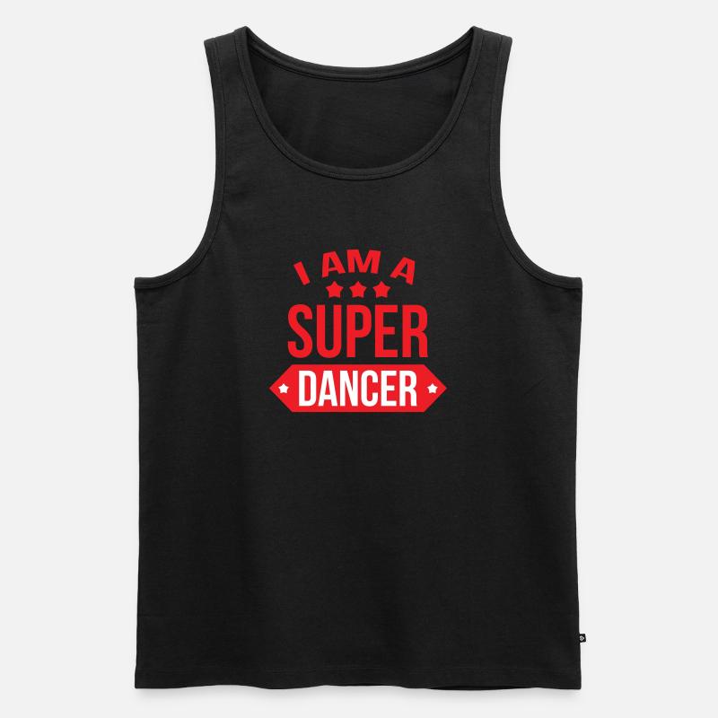 Ich bin eine großartige Tänzerin - Männer Premium Bio Tank Top - Schwarz
