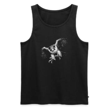 peregrine falcon - Men's Premium Organic Tank Top - black - Front - AI Model Male 178 light (178cm)