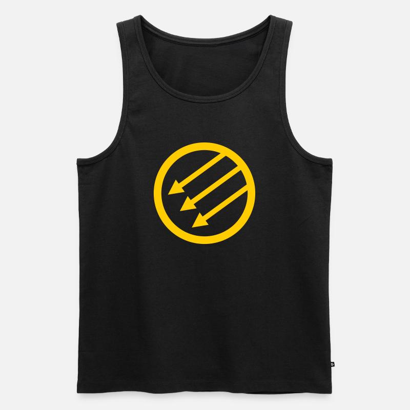 Iron Front / Eiserne Front / Järnfronten - Männer Premium Bio Tank Top - Schwarz