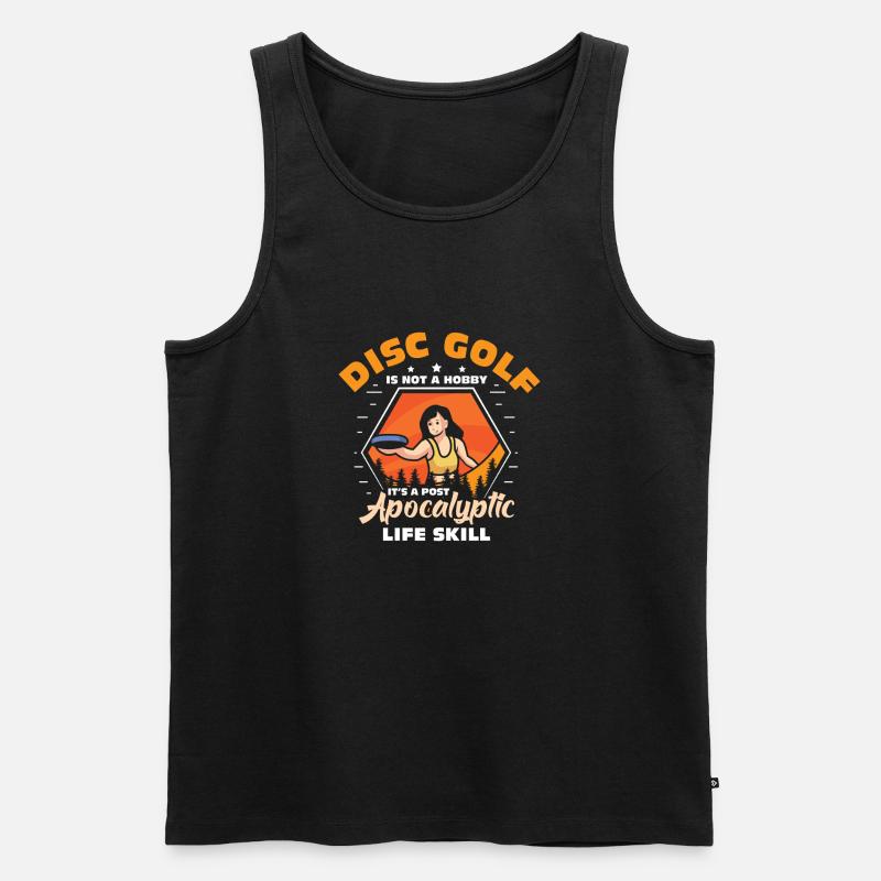 Disc Golf Geschenke Discgolf - Männer Premium Bio Tank Top - Schwarz