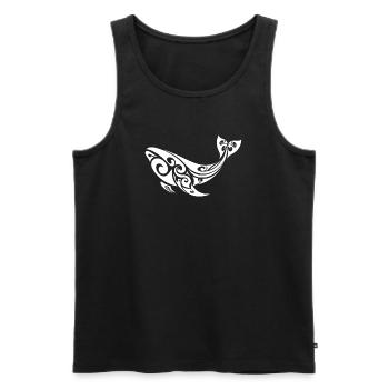 baleine - Débardeur bio Premium Homme - noir - Devant - AI Model Male 178 light (178cm)