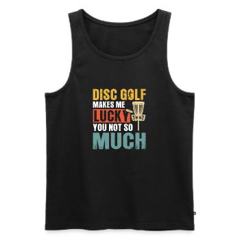 Disc Golf Gifts Disc Golf - Men's Premium Organic Tank Top - black - Front - Michal (187cm)