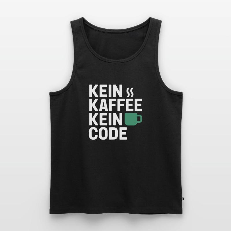 Kein Kaffee Kein Code Programmierer Informatiker Männer Premium Bio Tank Top