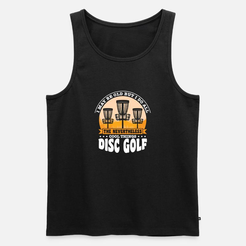 Disc Golf Geschenke Discgolf - Männer Premium Bio Tank Top - Schwarz