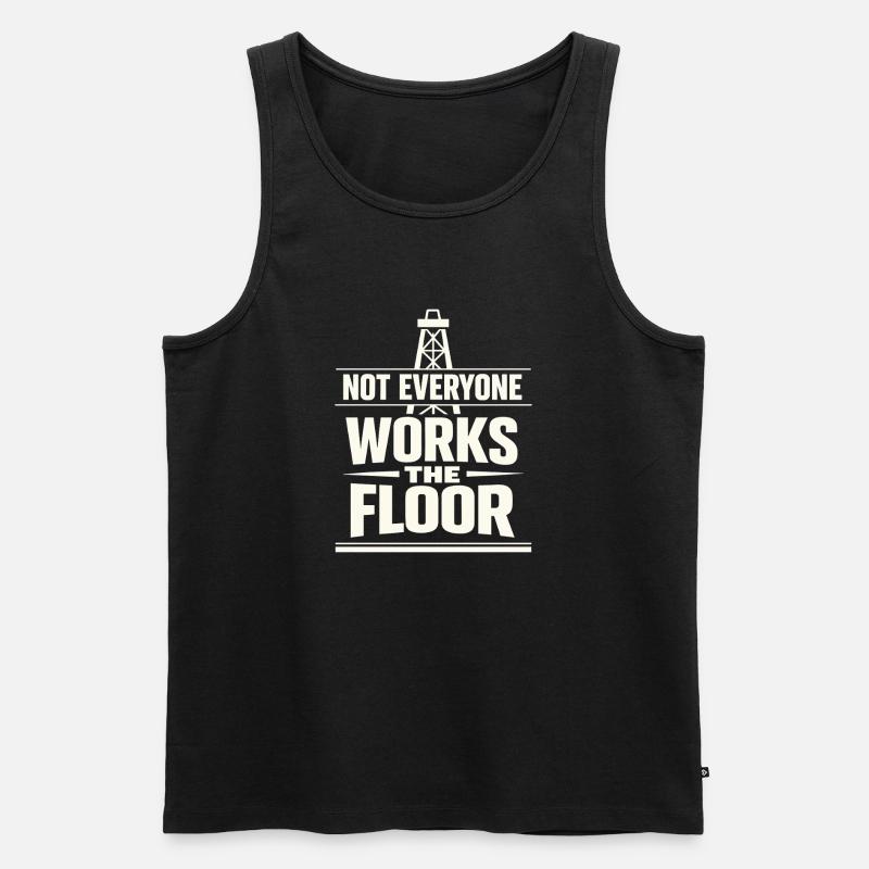 Offshore-bohrer-rig-bohrer Bohrboden Offshore - Männer Premium Bio Tank Top - Schwarz