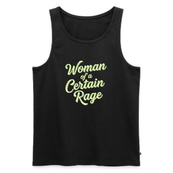Woman of a Certain Rage Statement - Männer Premium Bio Tank Top - Schwarz - Vorne - AI Model Male 178 light (178cm)