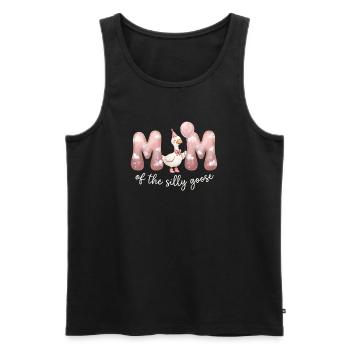 Mutter der Dummen Gans - Männer Premium Bio Tank Top - Schwarz - Vorne - AI Model Male 178 light (178cm)