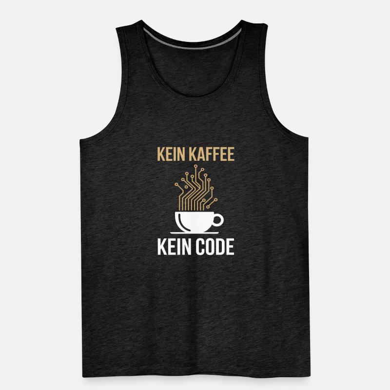 Kein Kaffee Kein Code Programmierer Informatiker Männer Premium Bio Tank Top
