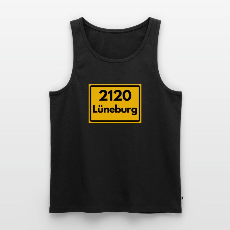 OLD POSTCODE POSTCODE RETRO 2120 LÜNEBURG - HANSE Men's Premium Organic Tank Top