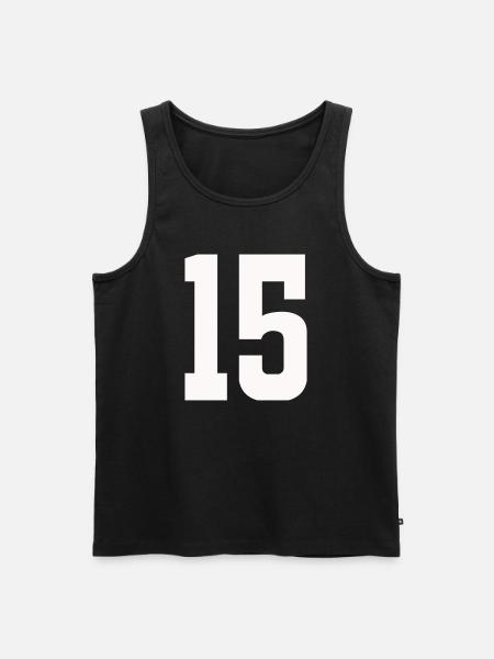Numéro 15 - Débardeur bio Premium Homme - noir