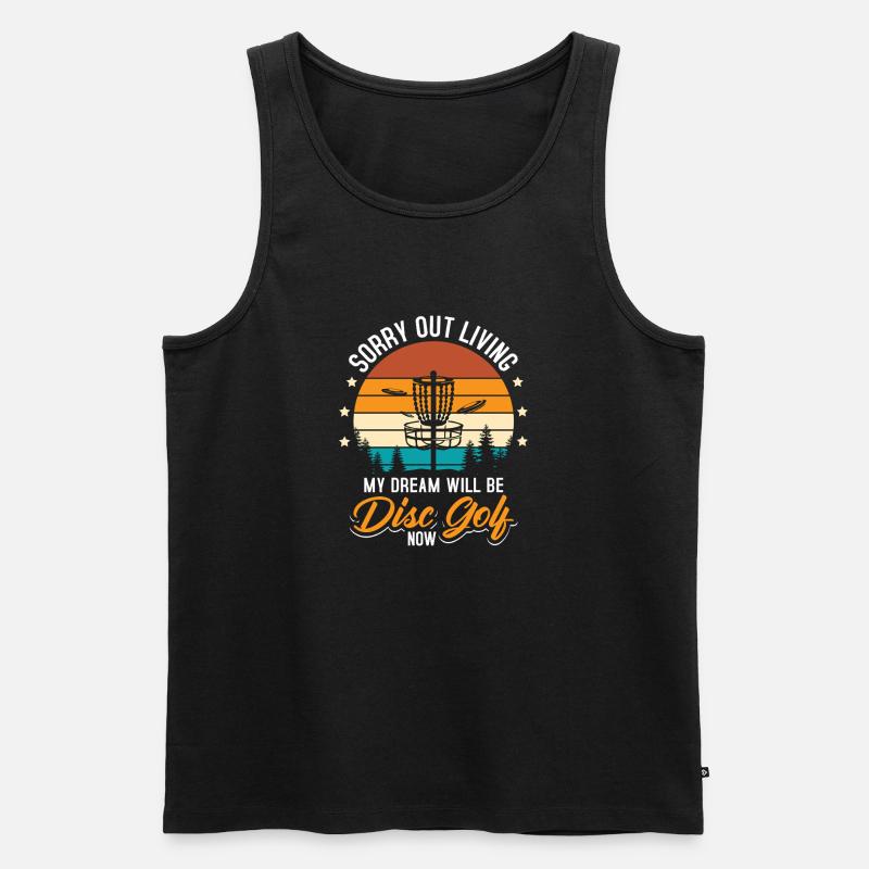 Disc Golf Geschenke Discgolf - Männer Premium Bio Tank Top - Schwarz
