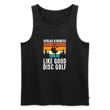 Disc Golf Gifts Disc Golf - Men's Premium Organic Tank Top - black - Front - Michal (187cm)